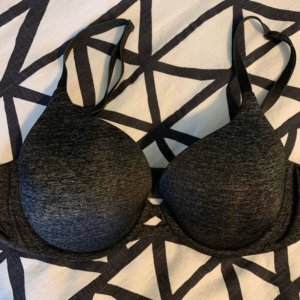 VS 36C Padded Perfect Coverage Bra - Gray/Grey